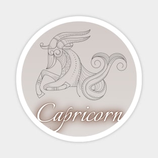 Spherical Zodiac Capricorn Magnet